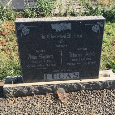 LUCAS John Sydney 1892-1965 &amp; Muriel Adah 1897-1966