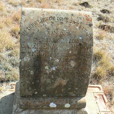 MERWE Cateriena J.J., v.d. nee FICH 1866-19??