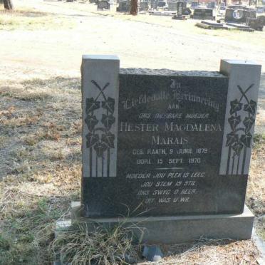 MARAIS Hester Magdalena 1879-1970
