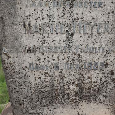 MEYER Martie nee VAN STADEN 1908-1929
