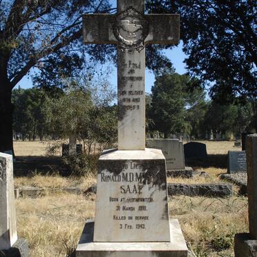 McNEILL Ronald M.D. 1918-1943