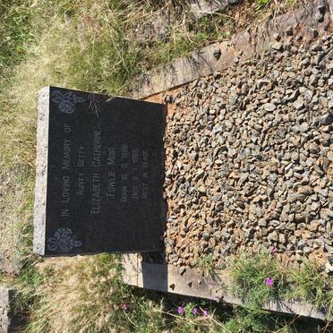 MOIR Elizabeth Catherine Fowlie 1886-1966