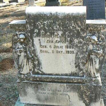 MYBURGH Emmerentie nee KOTZE 1886-1935