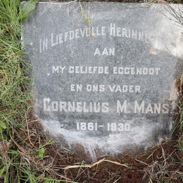 MANS Cornelius M. 1861-1930