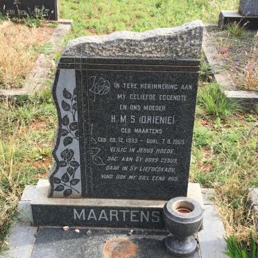 MAARTENS H.M.S. nee MAARTENS 1933-1965