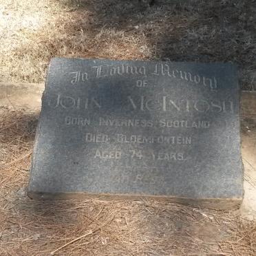 McINTOSH John