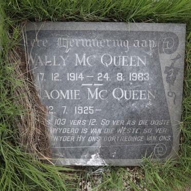 MCQUEEN Wally 1914-1983 &amp; Naomie 1925-
