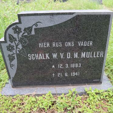 MULLER Schalk W.V.D.M. 1883-1941