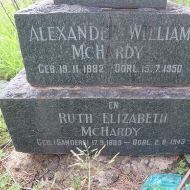 MCHARDY Alexander William 1882-1950 &amp; Ruth Elizabeth SANDERS 1885-1943