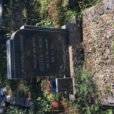 MARE Hester S. nee JONKER 1911-1965