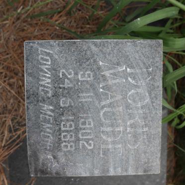 MAUDE Doris 1902-1988