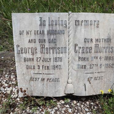 MORRISON George 1875-1943 &amp; Grace 1885-1952