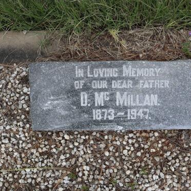 MCMILLAN D. 1873-1947