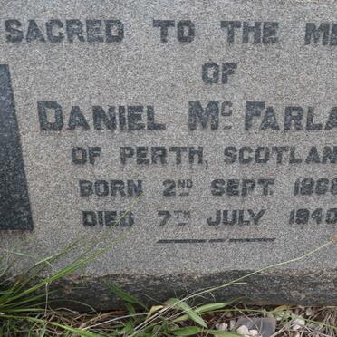 MCFARLANE Daniel 1868-1940