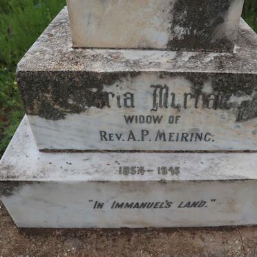 MEIRING Maria nee MURRAY 1854-1945