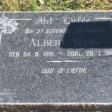MANS Albert 1891-1964