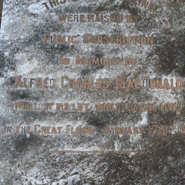 MACDONALD Alfred Charles -1904