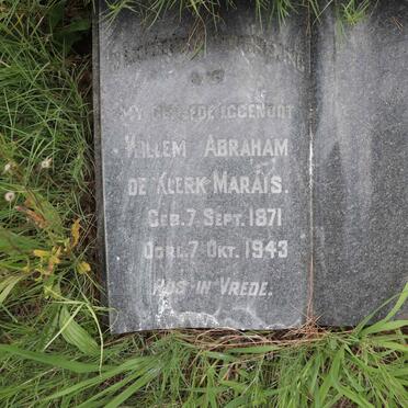 MARAIS Willem Abraham de Klerk 1871-1943