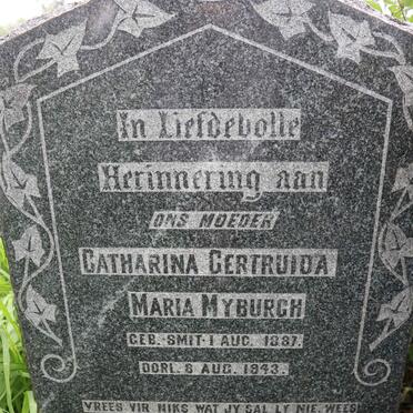MYBURGH Catharina Gertruida Maria nee SMIT 1887-1943