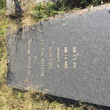 NEILSON William Scott 1885-1965