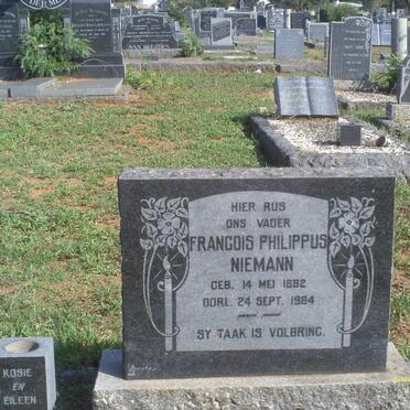 NIEMANN Francois Philippus 1882-1964