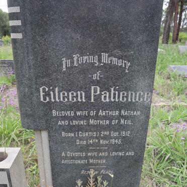 NATHAN Eileen Patience nee CURTIS 1912-1945
