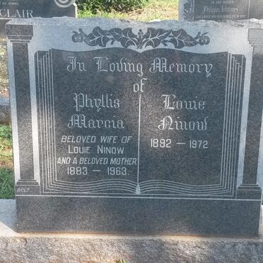 NINOW Louis 1892-1972 &amp; Phyllis Marcia 1883-1963