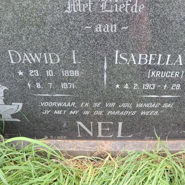 NEL Dawid I. 1898-1971 &amp; Isabella M.H. KRUGER 1913-1994