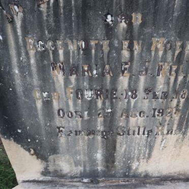 NEL Maria J. nee FOURIE 1889-1924