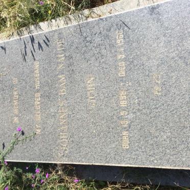 NAUDÉ Johannes Bam 1896-1966