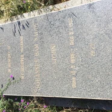 NAUDÉ Johannes Bam 1896-1966