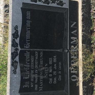 OPPERMAN Marthinus Theunis Steyn 1903-1964