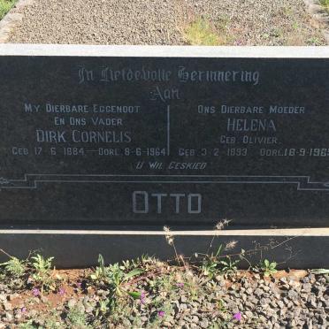 OTTO Dirk Cornelis 1884-1964 &amp; Helena OLIVIER 1893-1965