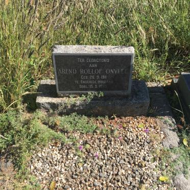 ONVLEE Arend Roelof 1911-1965