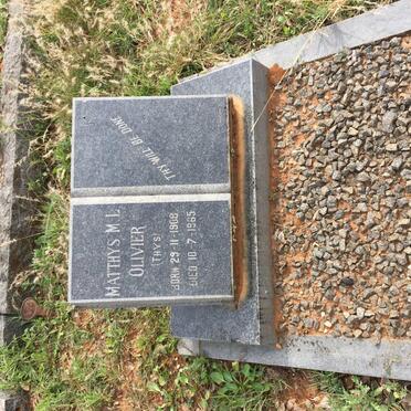 OLIVIER Matthys M.L. 1908-1965