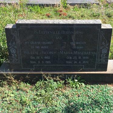 PELSER Willem Jacobus 1893-1965 &amp; Maria Magdalena 1894-1976