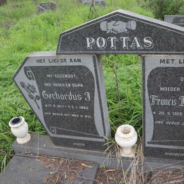 POTTAS Gerhardus J. 1917-1982 &amp; Francis Magdeleen 1926-1993