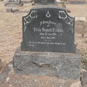 PRESTON Philip Bagnall 1904-1946