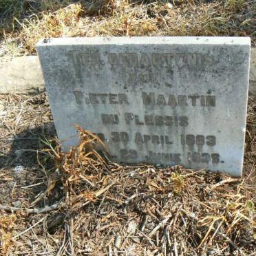 PLESSIS Pieter Maartin, du 1883-1938