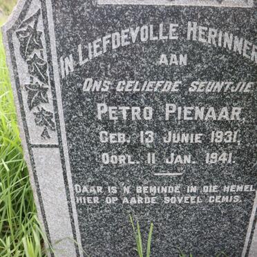 PIENAAR Petro 1931-1941