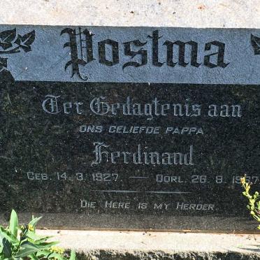 POSTMA Ferdinand 1927-1967