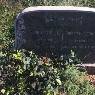 PLESSIS Petrus C.F. v. R., du 1890-1972 &amp; Johanna Jacoba BRITS 1898-1979