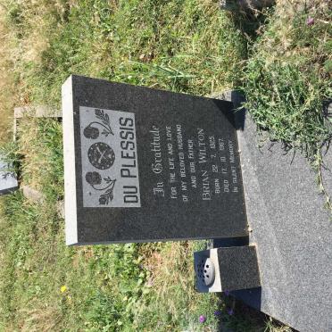 PLESSIS Brian Wilton, du 1925-1967