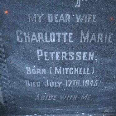 PETERSSEN Charlotte Marie nee MITCHELL -1945