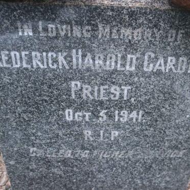 PRIEST Frederick Harold Gardner -1941