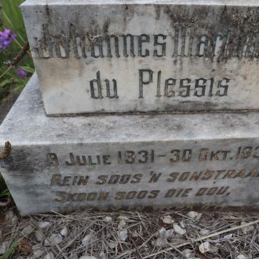 PLESSIS Johannes Marthinus, du 1931-1931