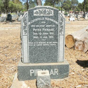PIENAAR Petro 1931-1941