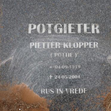 POTGIETER Pietter Klopper 1919-2004