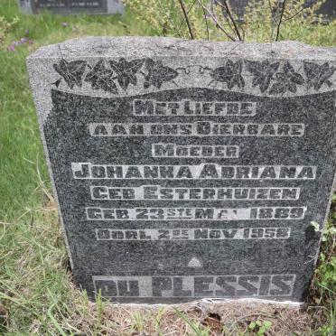 PLESSIS Johanna Adriana, du nee ESTERHUIZEN 1889-1958