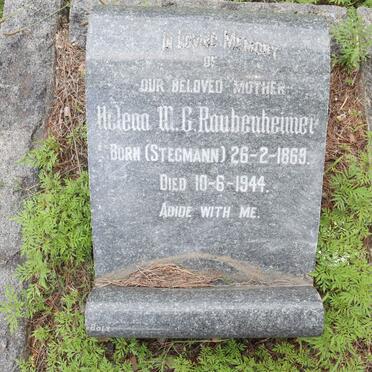 RAUBENHEIMER Helena M.G. nee STEGMANN 1869-1944